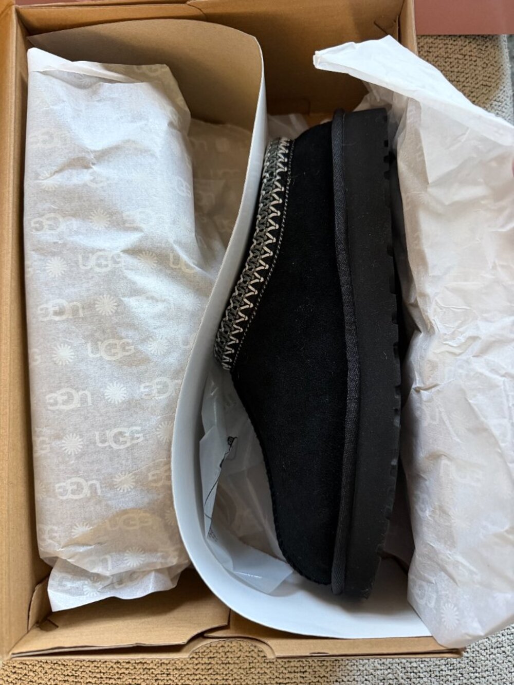 UGG Women's Tasman II Black Size 9 Brand New in Box!